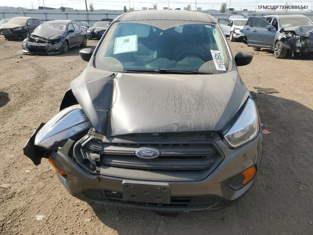 2017 Ford Escape S VIN: 1FMCU0F7XHUB86541 Lot: 74592894