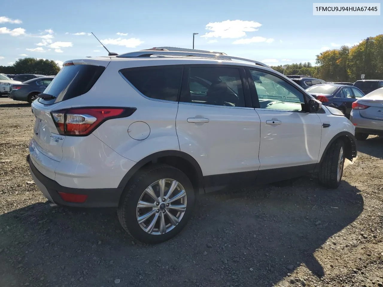 2017 Ford Escape Titanium VIN: 1FMCU9J94HUA67445 Lot: 74680494