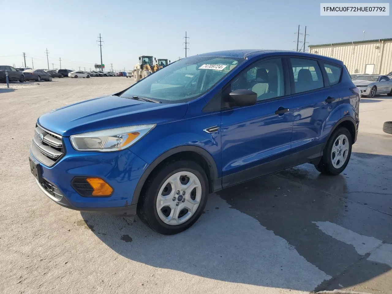 2017 Ford Escape S VIN: 1FMCU0F72HUE07792 Lot: 74709724