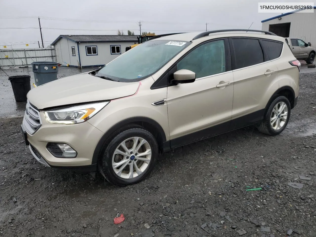 2017 Ford Escape Se VIN: 1FMCU9GD5HUB52953 Lot: 74777714