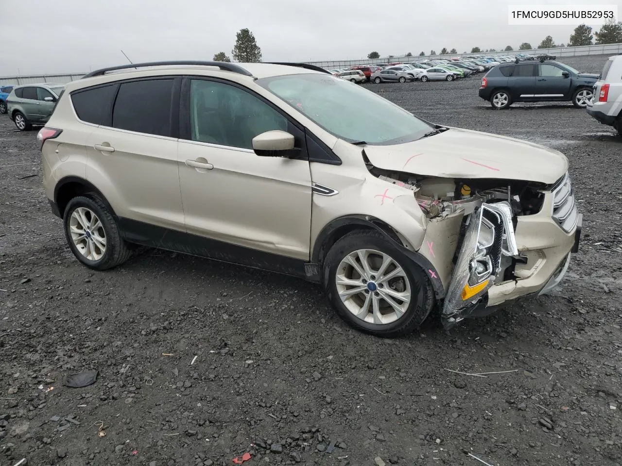 2017 Ford Escape Se VIN: 1FMCU9GD5HUB52953 Lot: 74777714