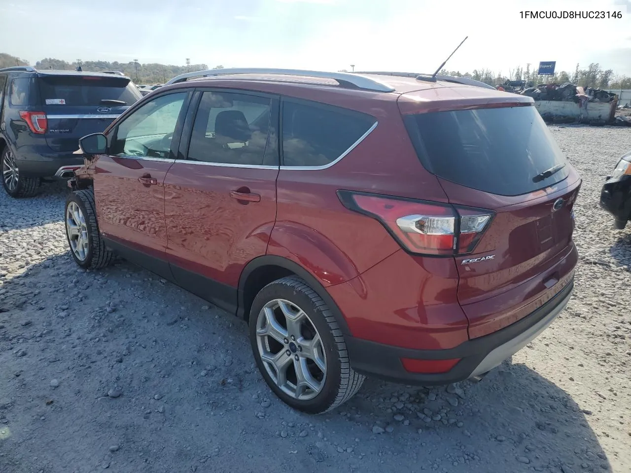 2017 Ford Escape Titanium VIN: 1FMCU0JD8HUC23146 Lot: 74826334