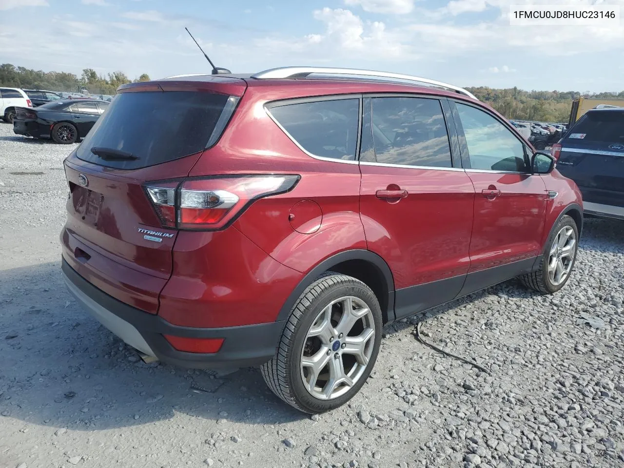 2017 Ford Escape Titanium VIN: 1FMCU0JD8HUC23146 Lot: 74826334