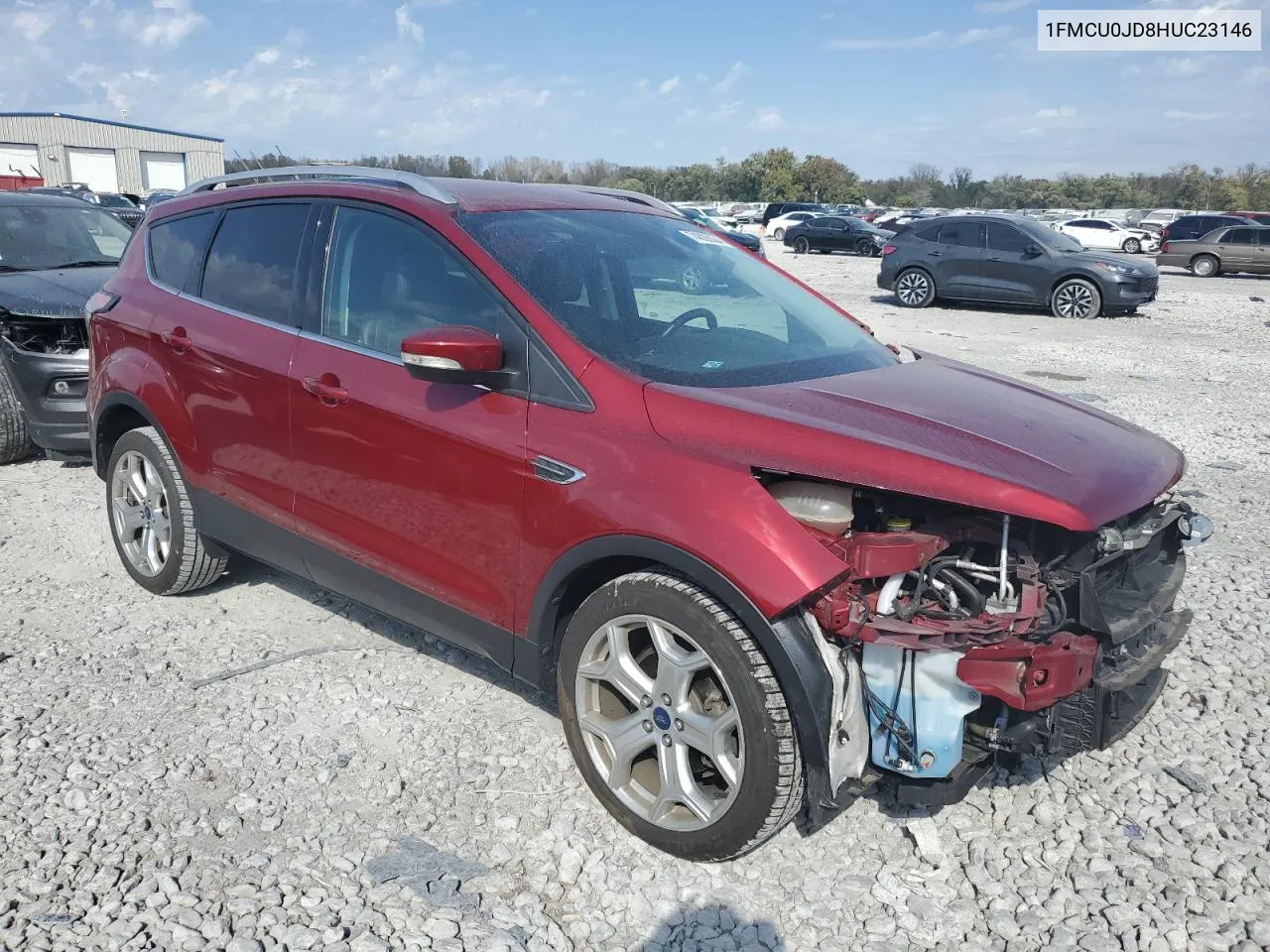 2017 Ford Escape Titanium VIN: 1FMCU0JD8HUC23146 Lot: 74826334