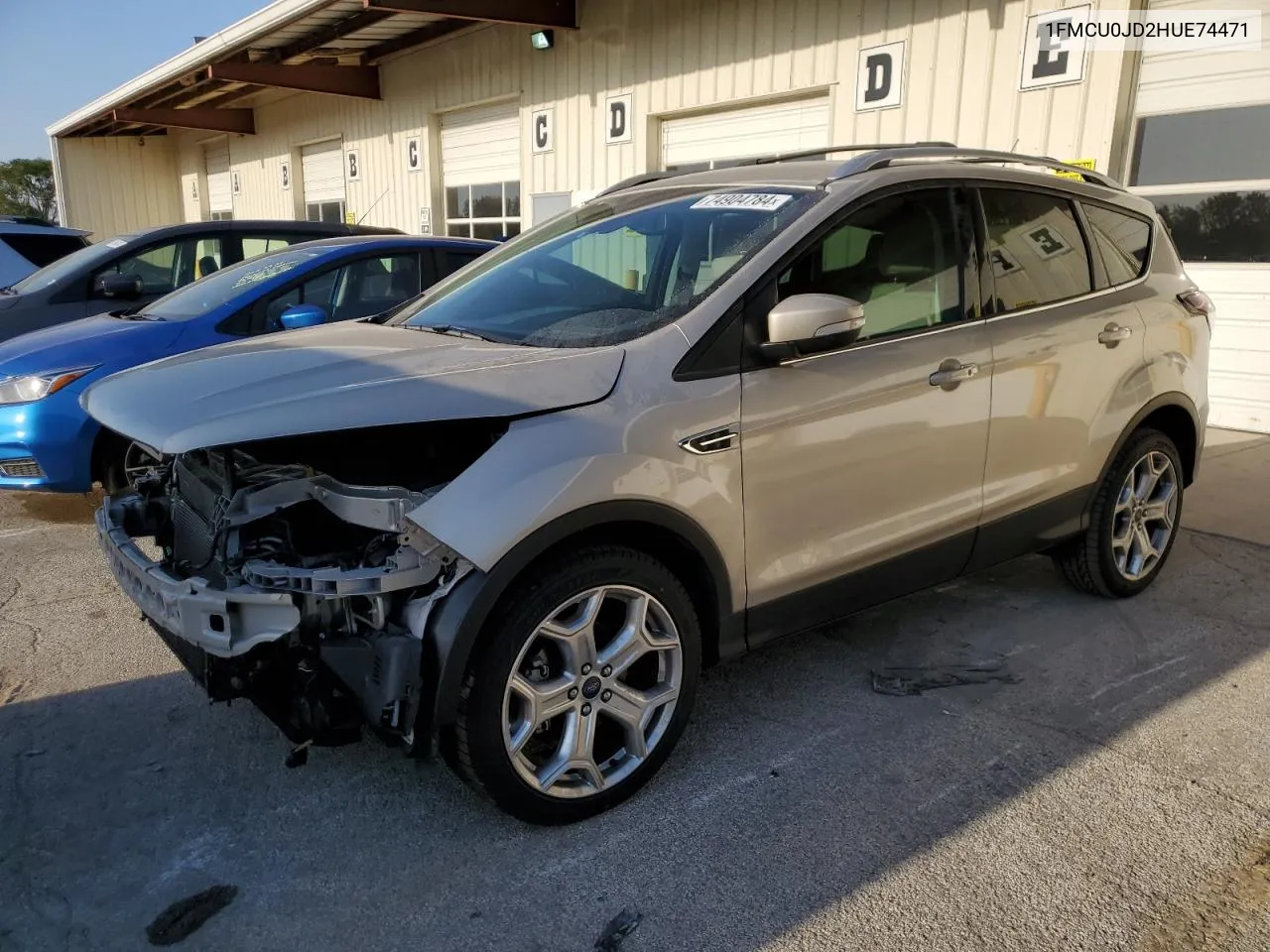 2017 Ford Escape Titanium VIN: 1FMCU0JD2HUE74471 Lot: 74904784