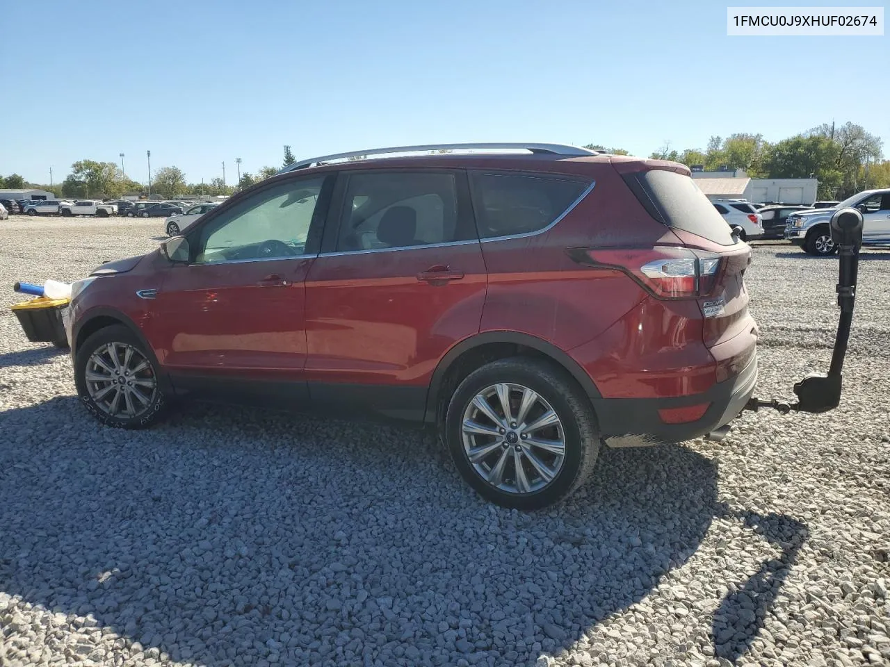 2017 Ford Escape Titanium VIN: 1FMCU0J9XHUF02674 Lot: 74978854