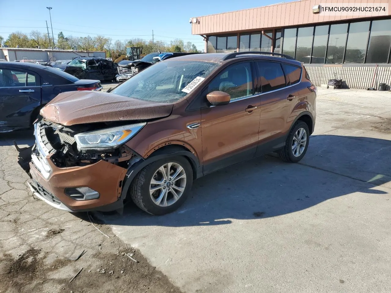 2017 Ford Escape Se VIN: 1FMCU9G92HUC21674 Lot: 75030634