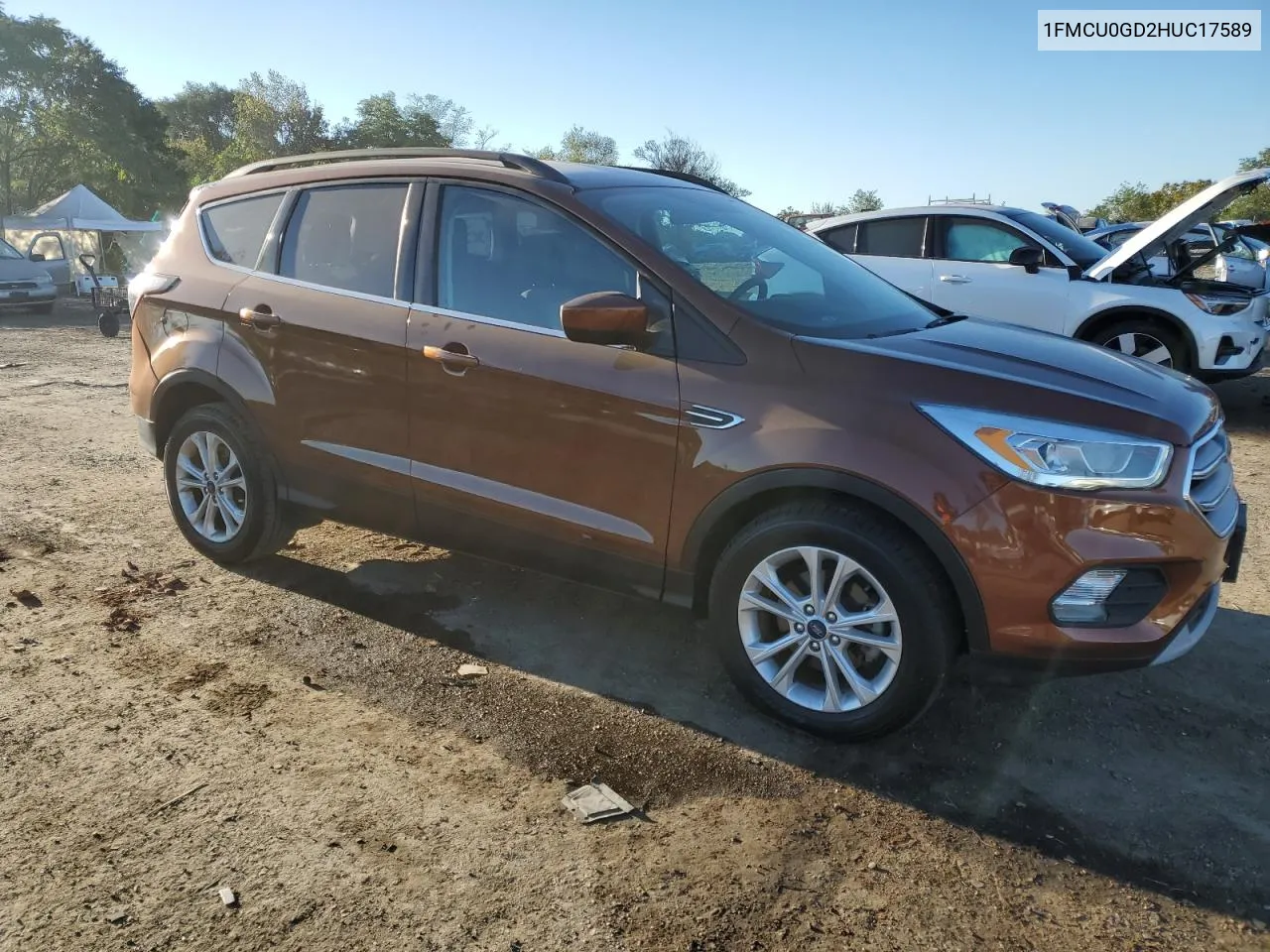 2017 Ford Escape Se VIN: 1FMCU0GD2HUC17589 Lot: 75098704