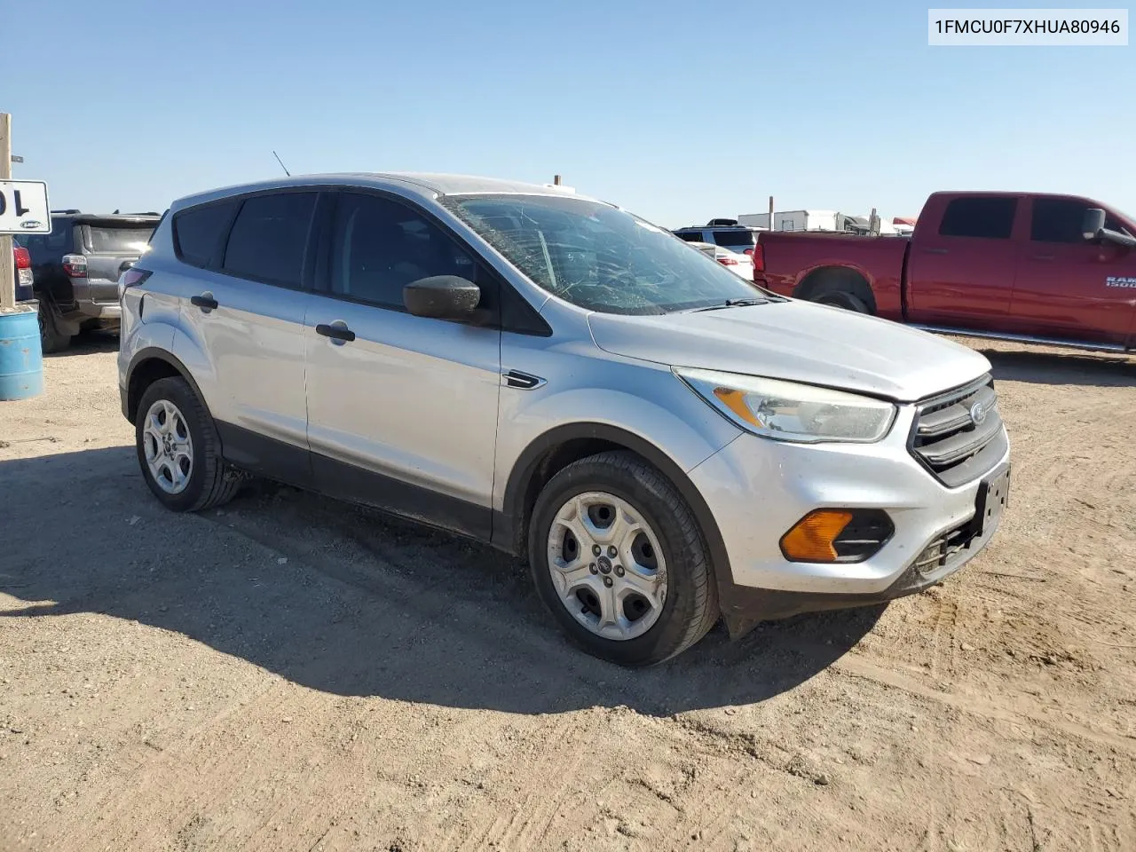 2017 Ford Escape S VIN: 1FMCU0F7XHUA80946 Lot: 75216954