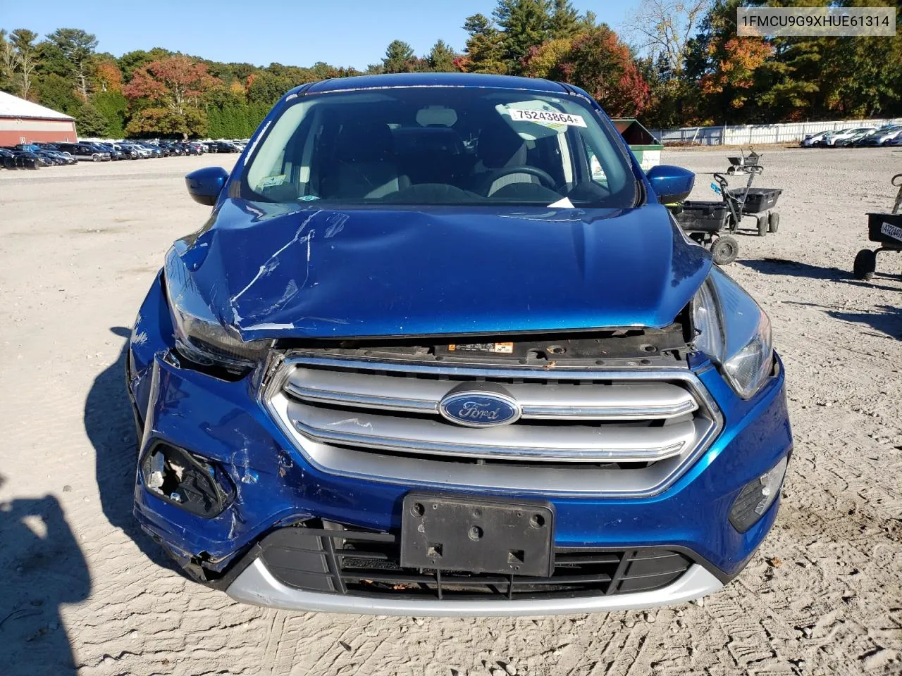 2017 Ford Escape Se VIN: 1FMCU9G9XHUE61314 Lot: 75243864