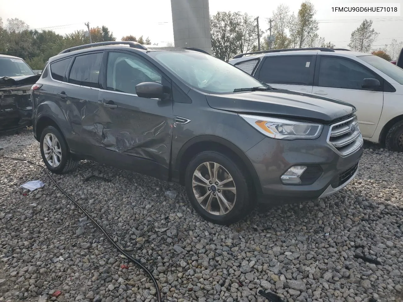 2017 Ford Escape Se VIN: 1FMCU9GD6HUE71018 Lot: 75255374