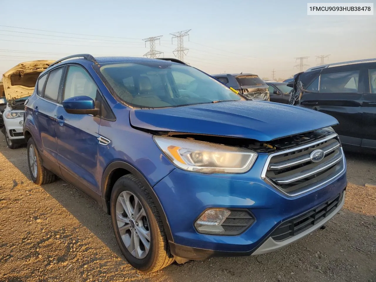 2017 Ford Escape Se VIN: 1FMCU9G93HUB38478 Lot: 75284114