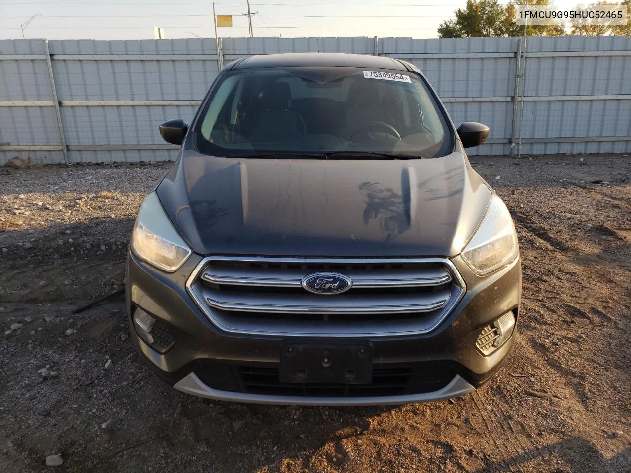 2017 Ford Escape Se VIN: 1FMCU9G95HUC52465 Lot: 75349554