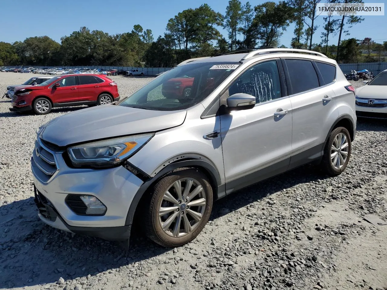 2017 Ford Escape Titanium VIN: 1FMCU0JDXHUA20131 Lot: 75359824