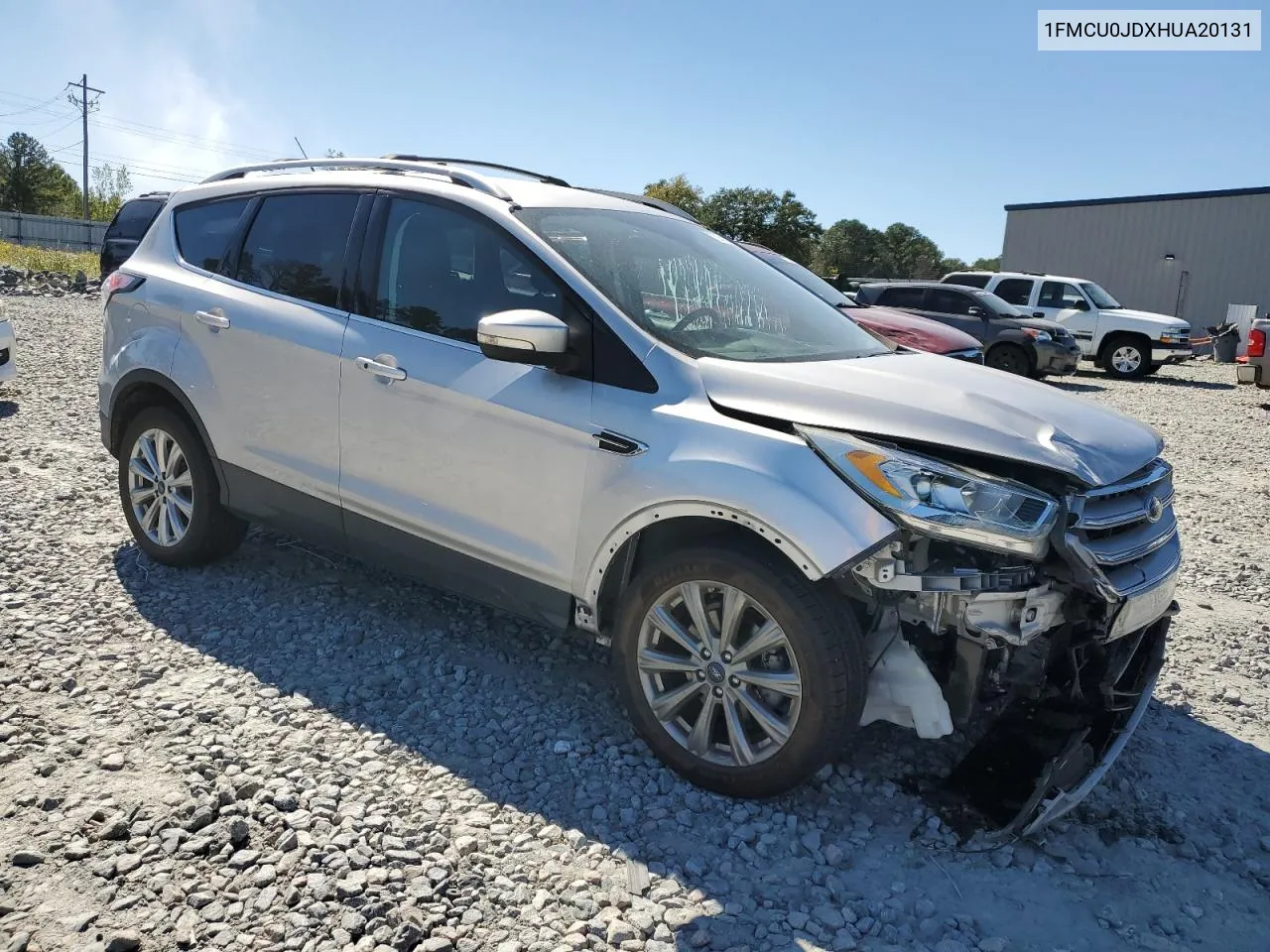 2017 Ford Escape Titanium VIN: 1FMCU0JDXHUA20131 Lot: 75359824