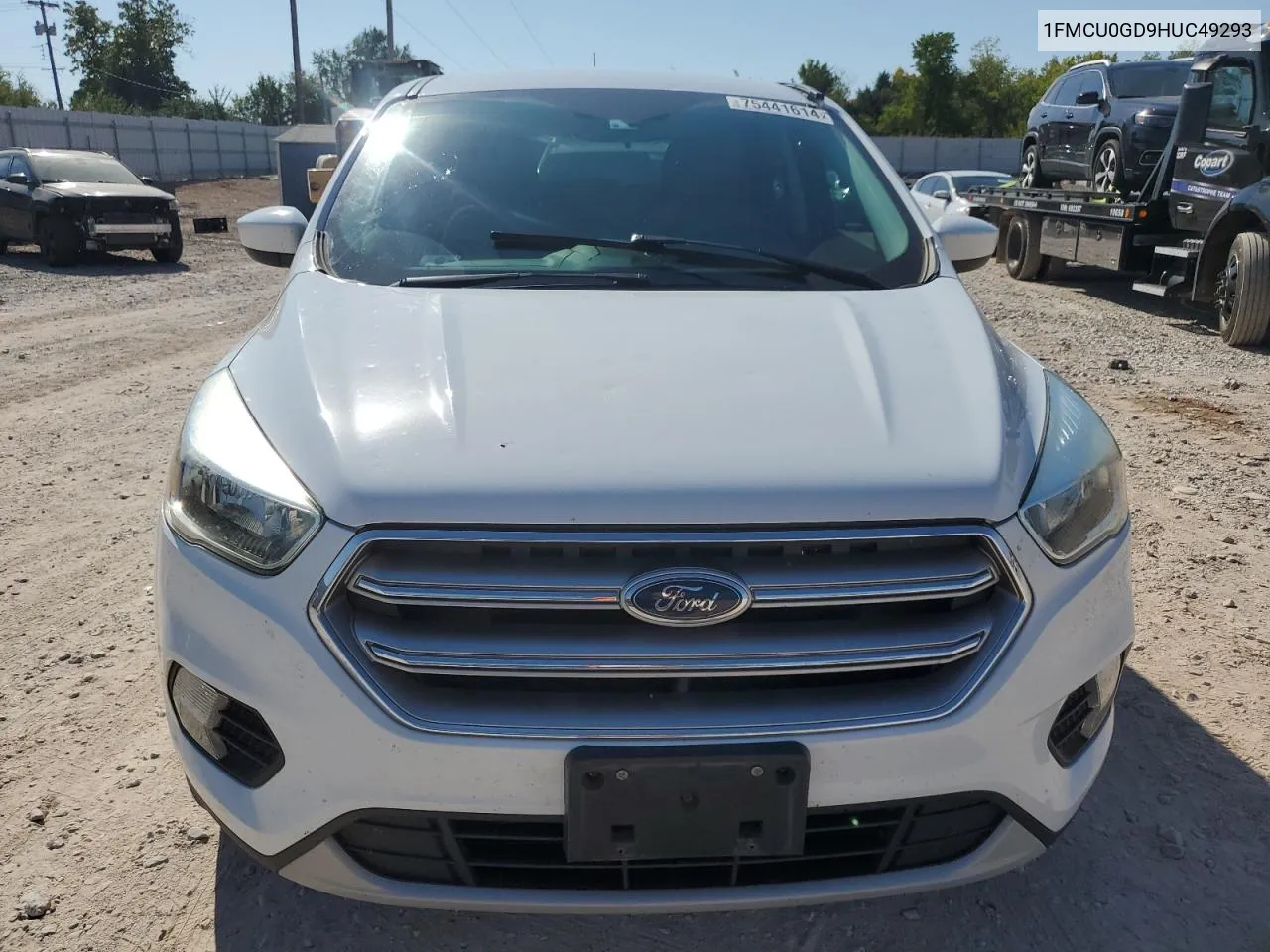 2017 Ford Escape Se VIN: 1FMCU0GD9HUC49293 Lot: 75441614