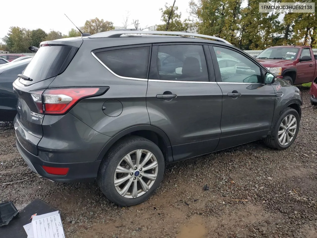 2017 Ford Escape Titanium VIN: 1FMCU9JD3HUE62138 Lot: 75644924