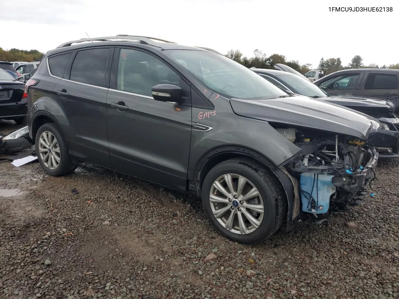 2017 Ford Escape Titanium VIN: 1FMCU9JD3HUE62138 Lot: 75644924