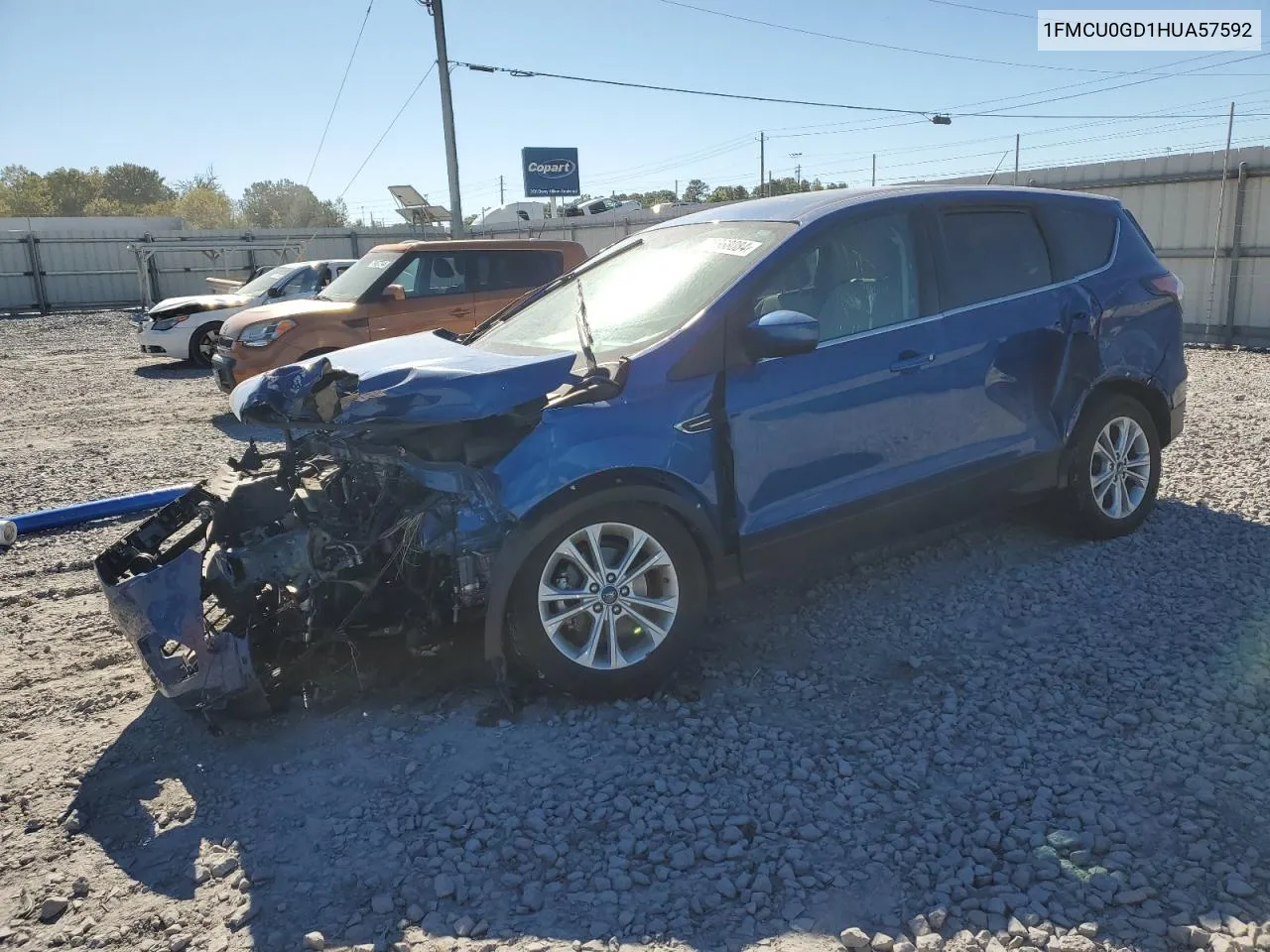 2017 Ford Escape Se VIN: 1FMCU0GD1HUA57592 Lot: 75668084