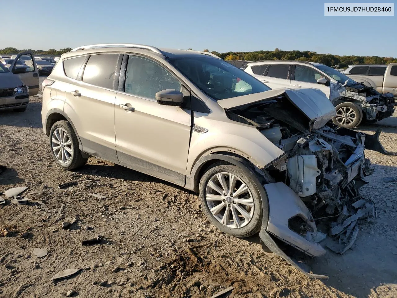 2017 Ford Escape Titanium VIN: 1FMCU9JD7HUD28460 Lot: 75687444