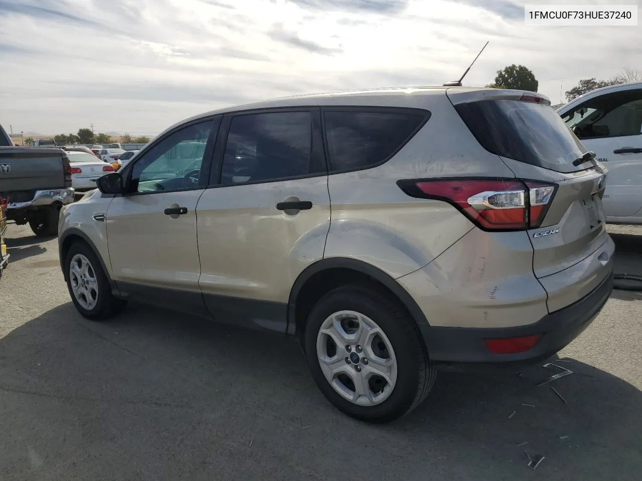 2017 Ford Escape S VIN: 1FMCU0F73HUE37240 Lot: 75719254