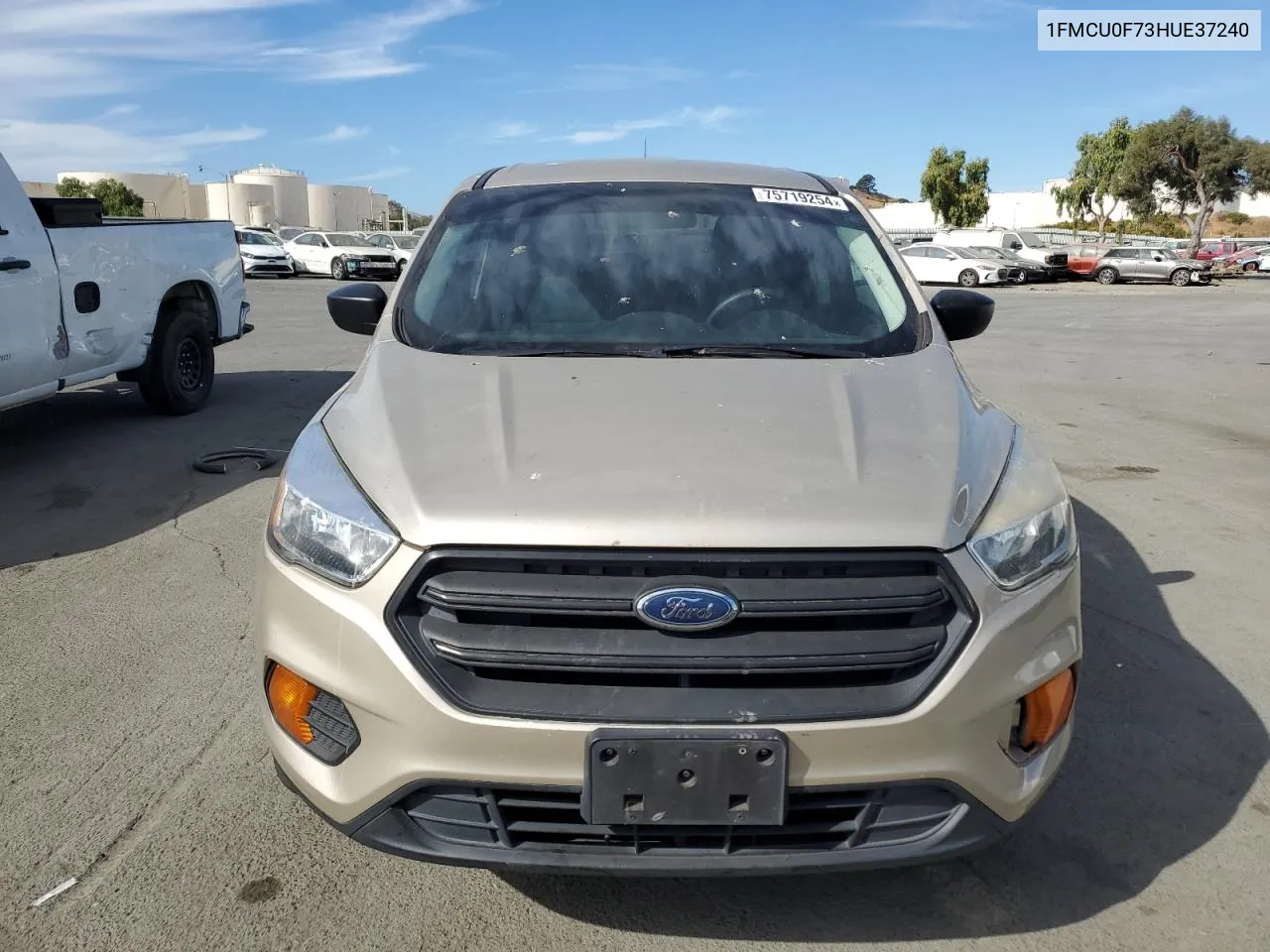 2017 Ford Escape S VIN: 1FMCU0F73HUE37240 Lot: 75719254