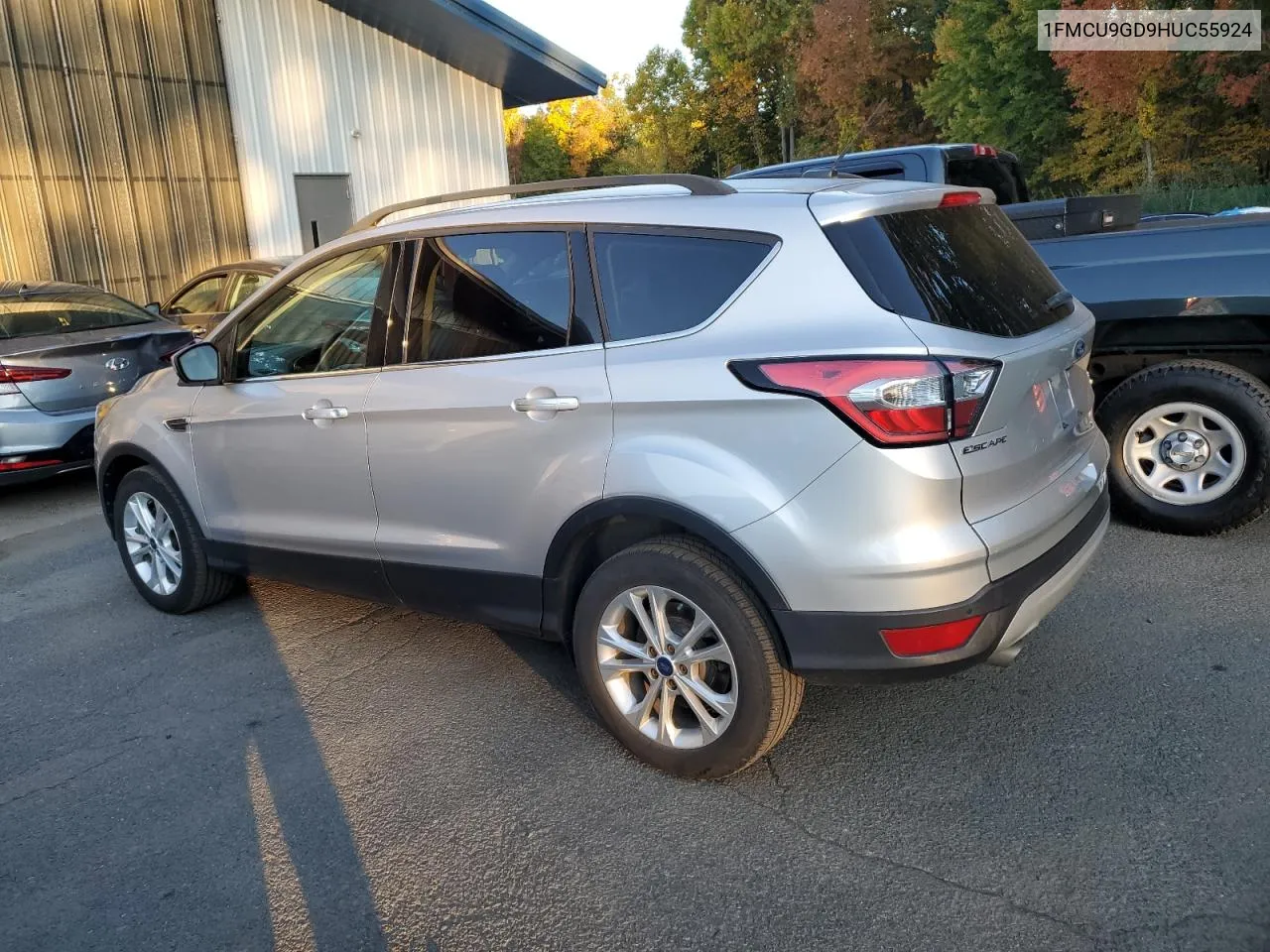 2017 Ford Escape Se VIN: 1FMCU9GD9HUC55924 Lot: 75725134