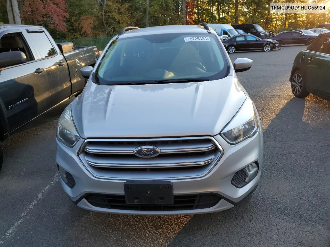 2017 Ford Escape Se VIN: 1FMCU9GD9HUC55924 Lot: 75725134