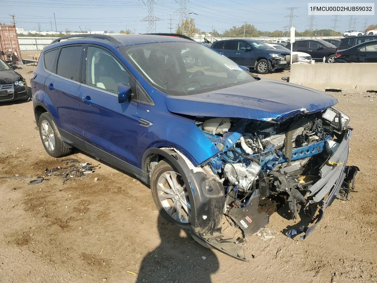 2017 Ford Escape Se VIN: 1FMCU0GD2HUB59032 Lot: 75763024