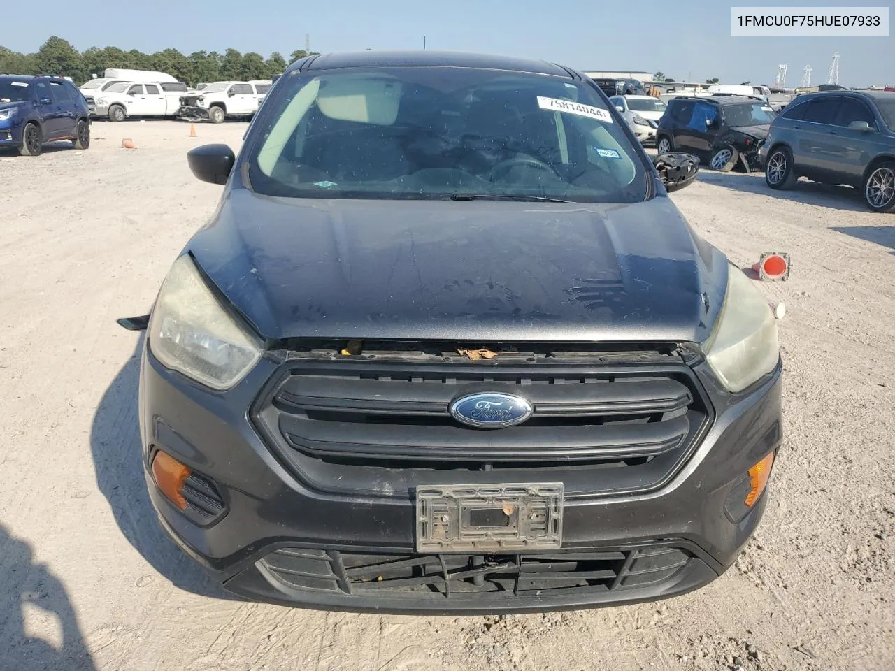 2017 Ford Escape S VIN: 1FMCU0F75HUE07933 Lot: 75814044