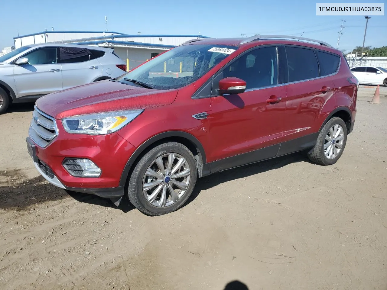 2017 Ford Escape Titanium VIN: 1FMCU0J91HUA03875 Lot: 75860404