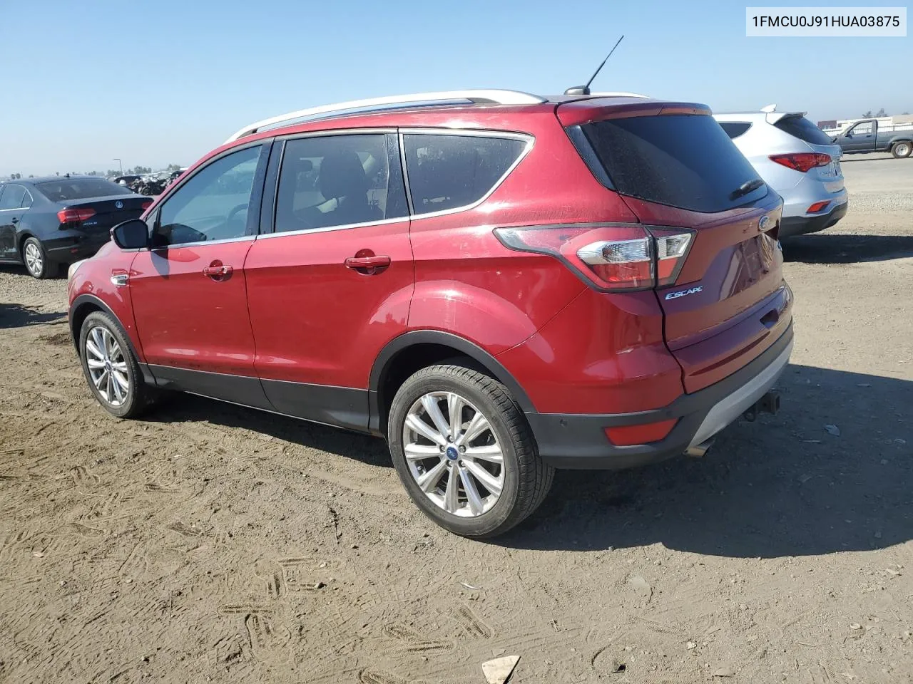 2017 Ford Escape Titanium VIN: 1FMCU0J91HUA03875 Lot: 75860404