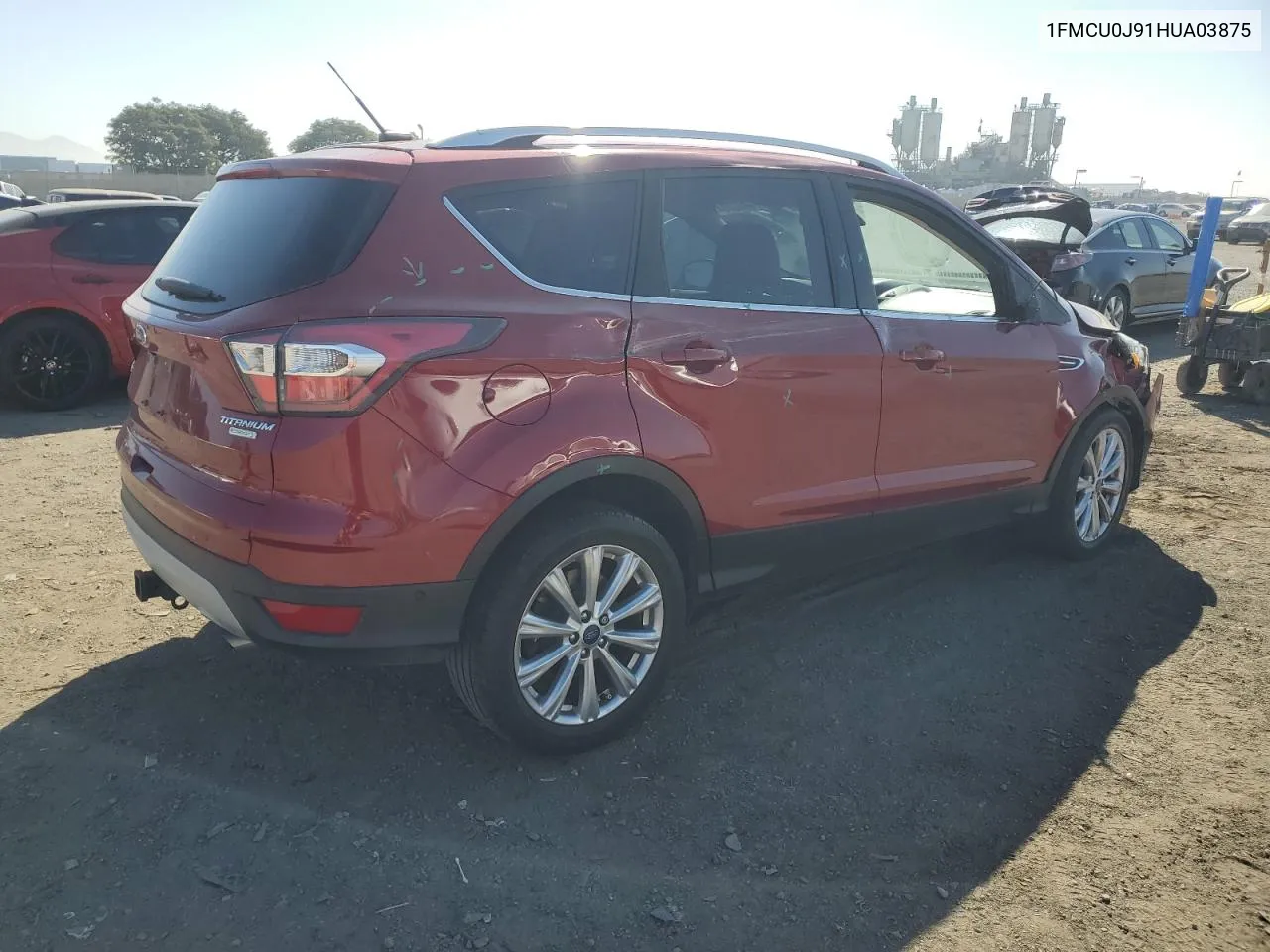 2017 Ford Escape Titanium VIN: 1FMCU0J91HUA03875 Lot: 75860404