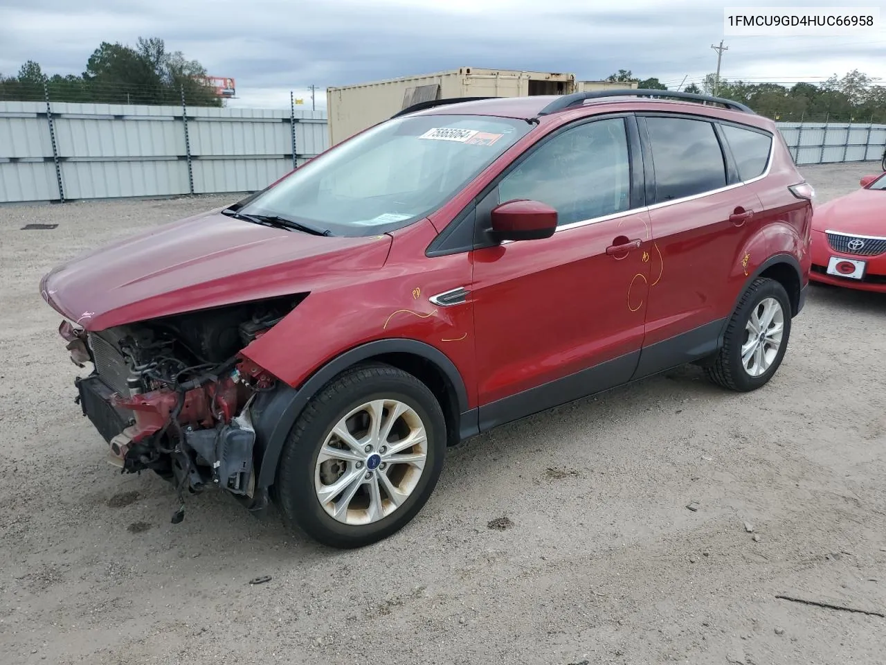 2017 Ford Escape Se VIN: 1FMCU9GD4HUC66958 Lot: 75865064