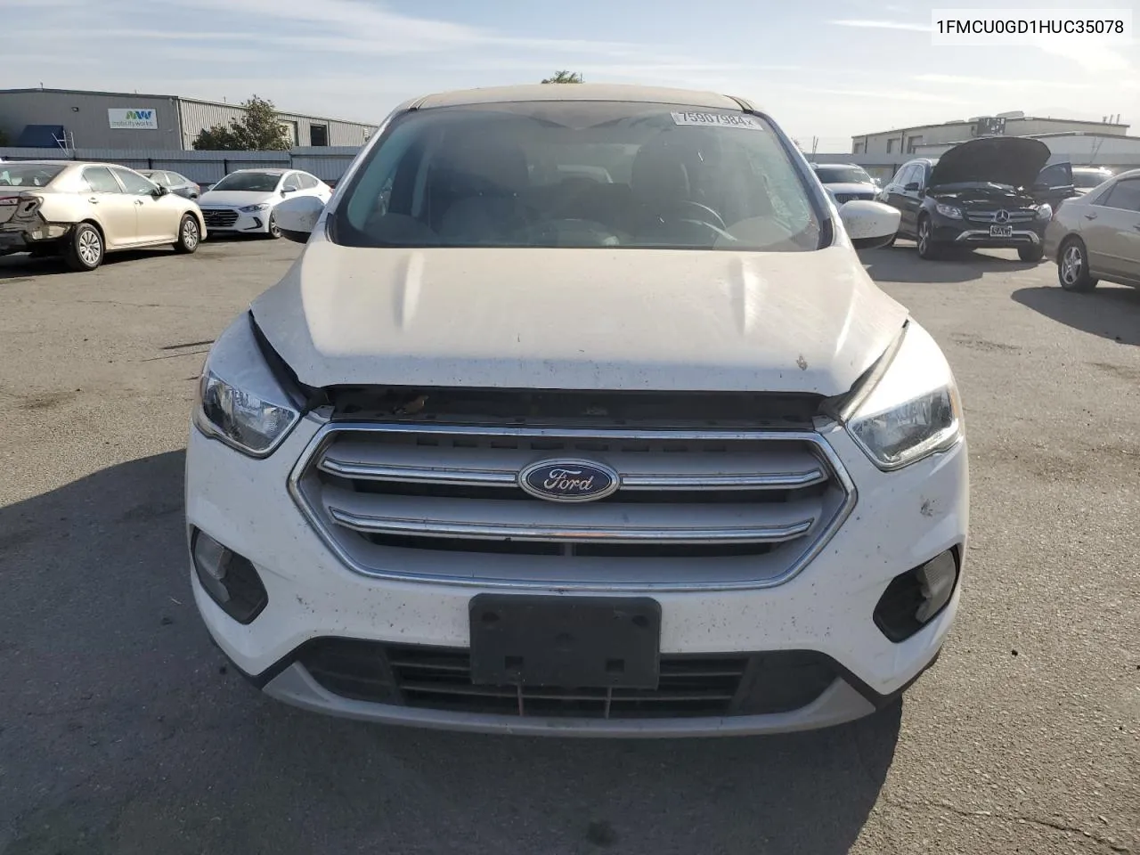 2017 Ford Escape Se VIN: 1FMCU0GD1HUC35078 Lot: 75907984