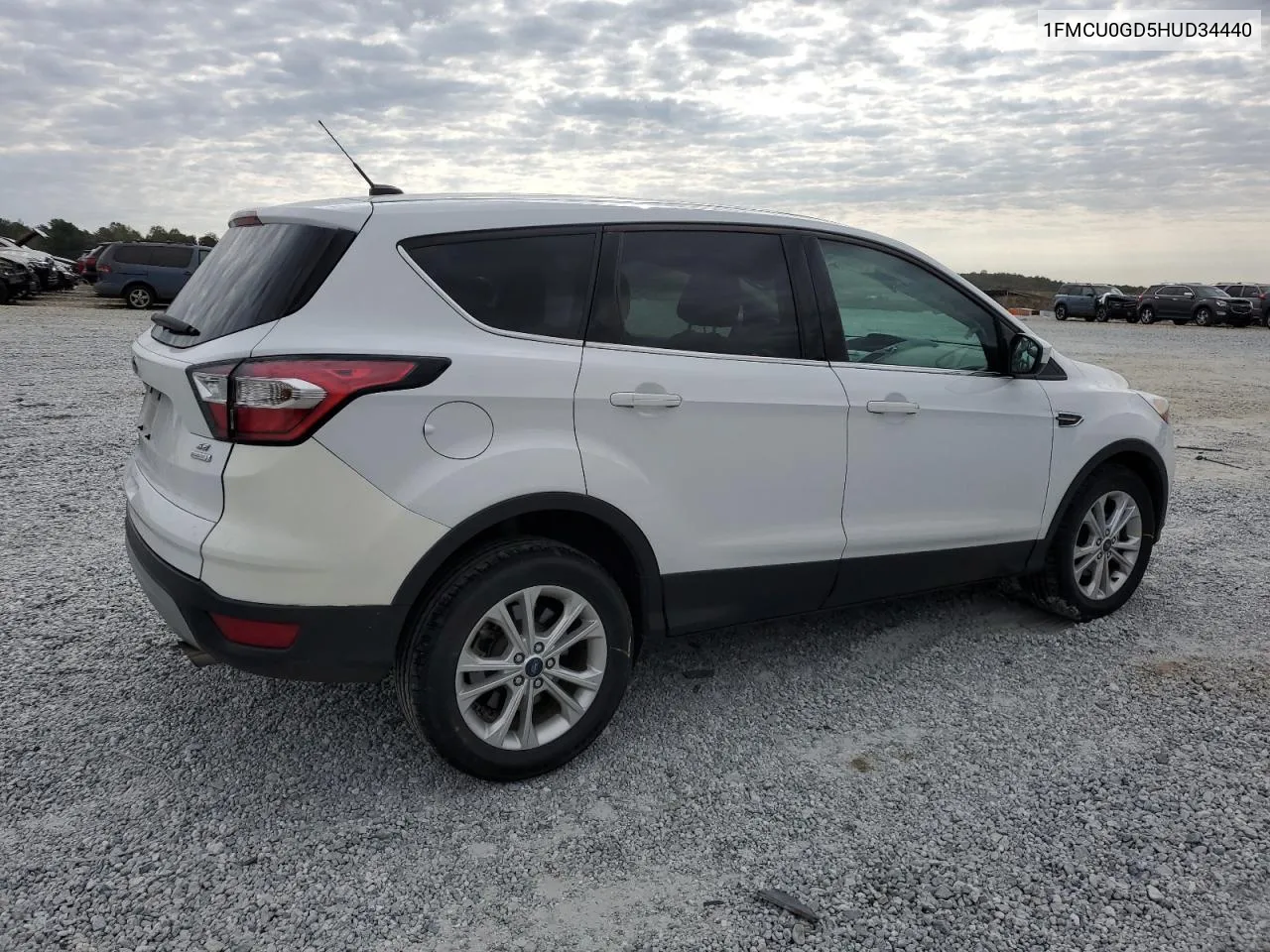 2017 Ford Escape Se VIN: 1FMCU0GD5HUD34440 Lot: 75945874