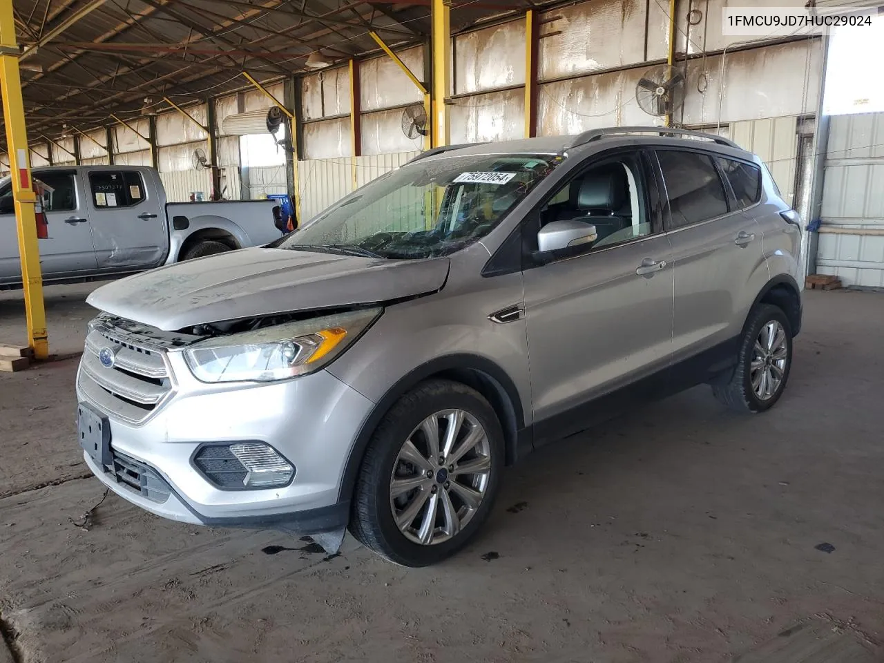 2017 Ford Escape Titanium VIN: 1FMCU9JD7HUC29024 Lot: 75972054