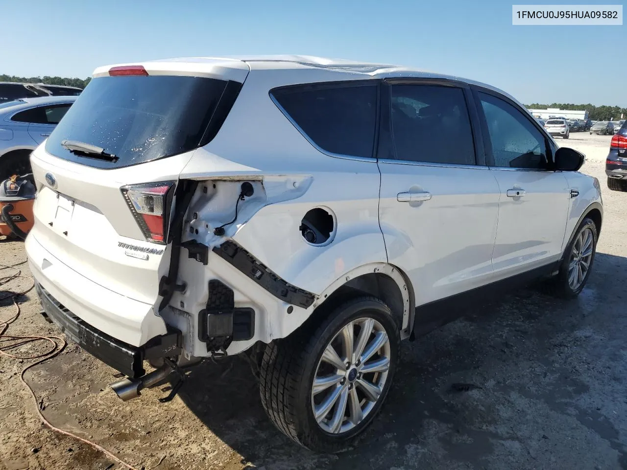 2017 Ford Escape Titanium VIN: 1FMCU0J95HUA09582 Lot: 76011314