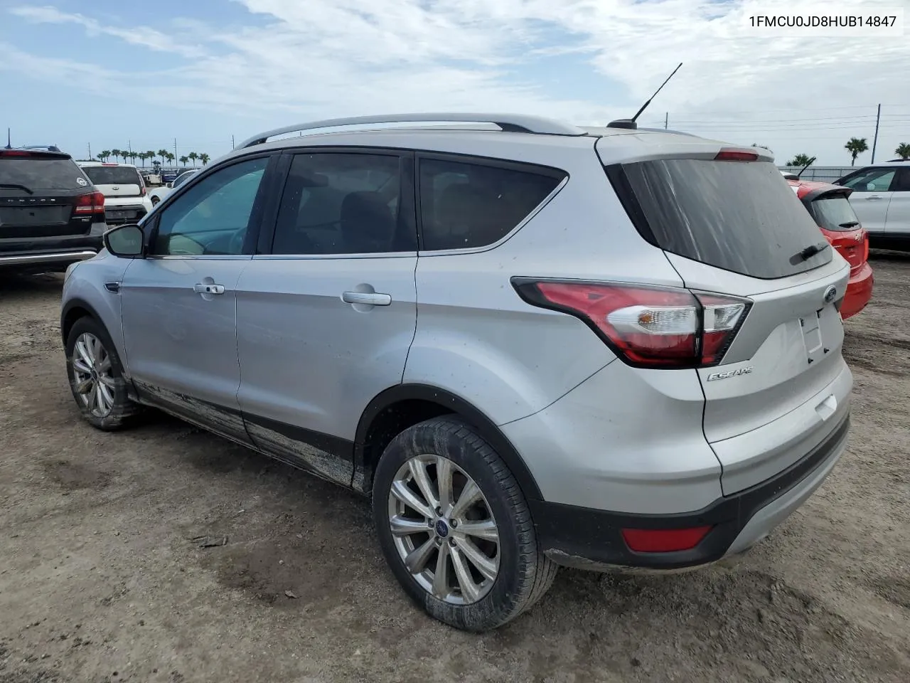 2017 Ford Escape Titanium VIN: 1FMCU0JD8HUB14847 Lot: 76056554