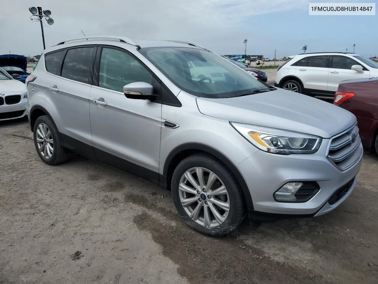 2017 Ford Escape Titanium VIN: 1FMCU0JD8HUB14847 Lot: 76056554