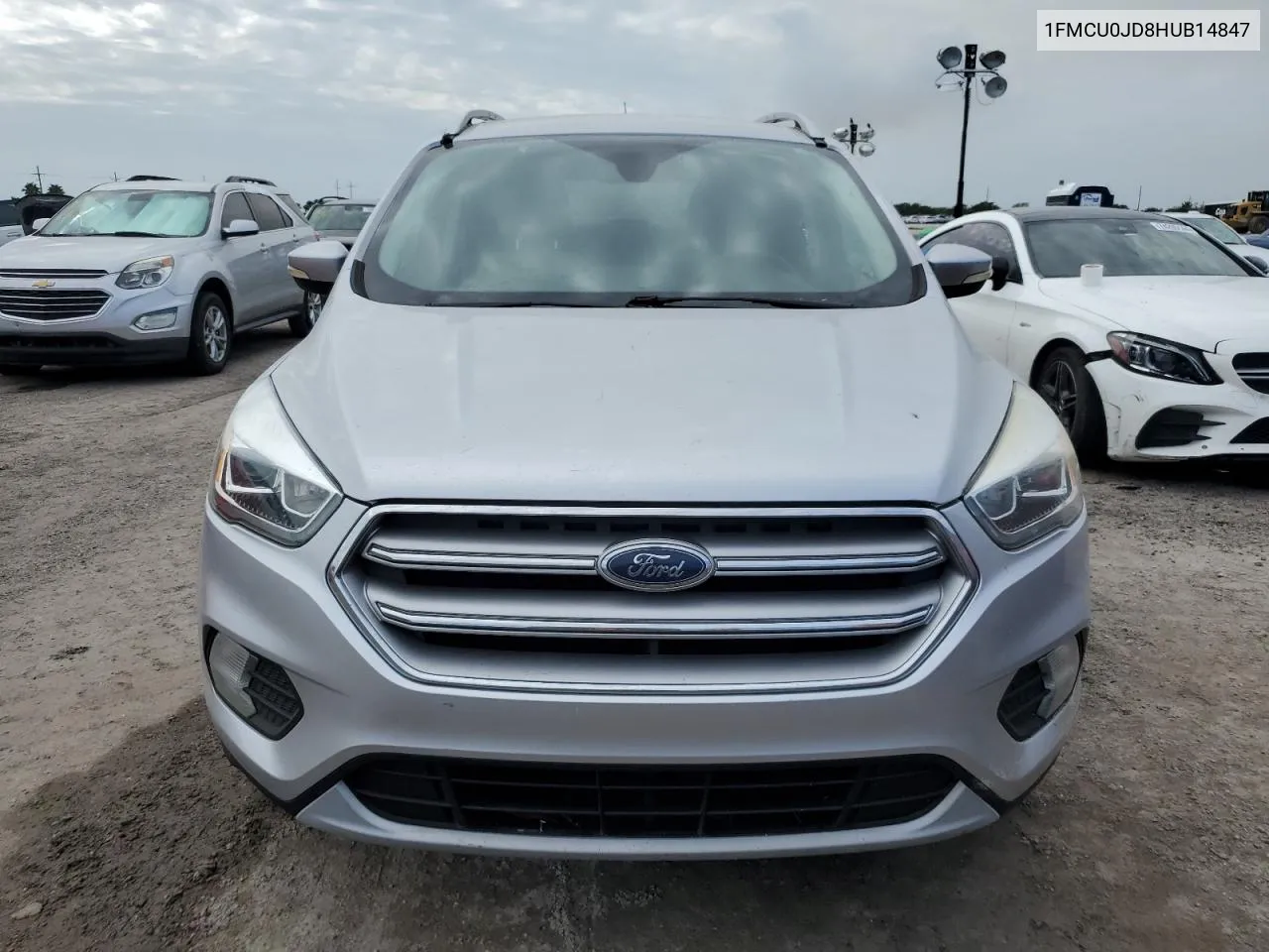 2017 Ford Escape Titanium VIN: 1FMCU0JD8HUB14847 Lot: 76056554