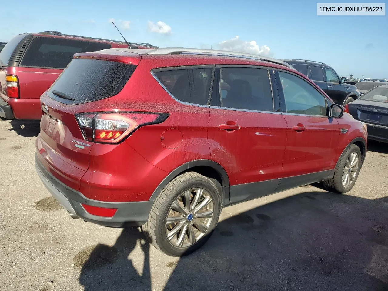 2017 Ford Escape Titanium VIN: 1FMCU0JDXHUE86223 Lot: 76095414