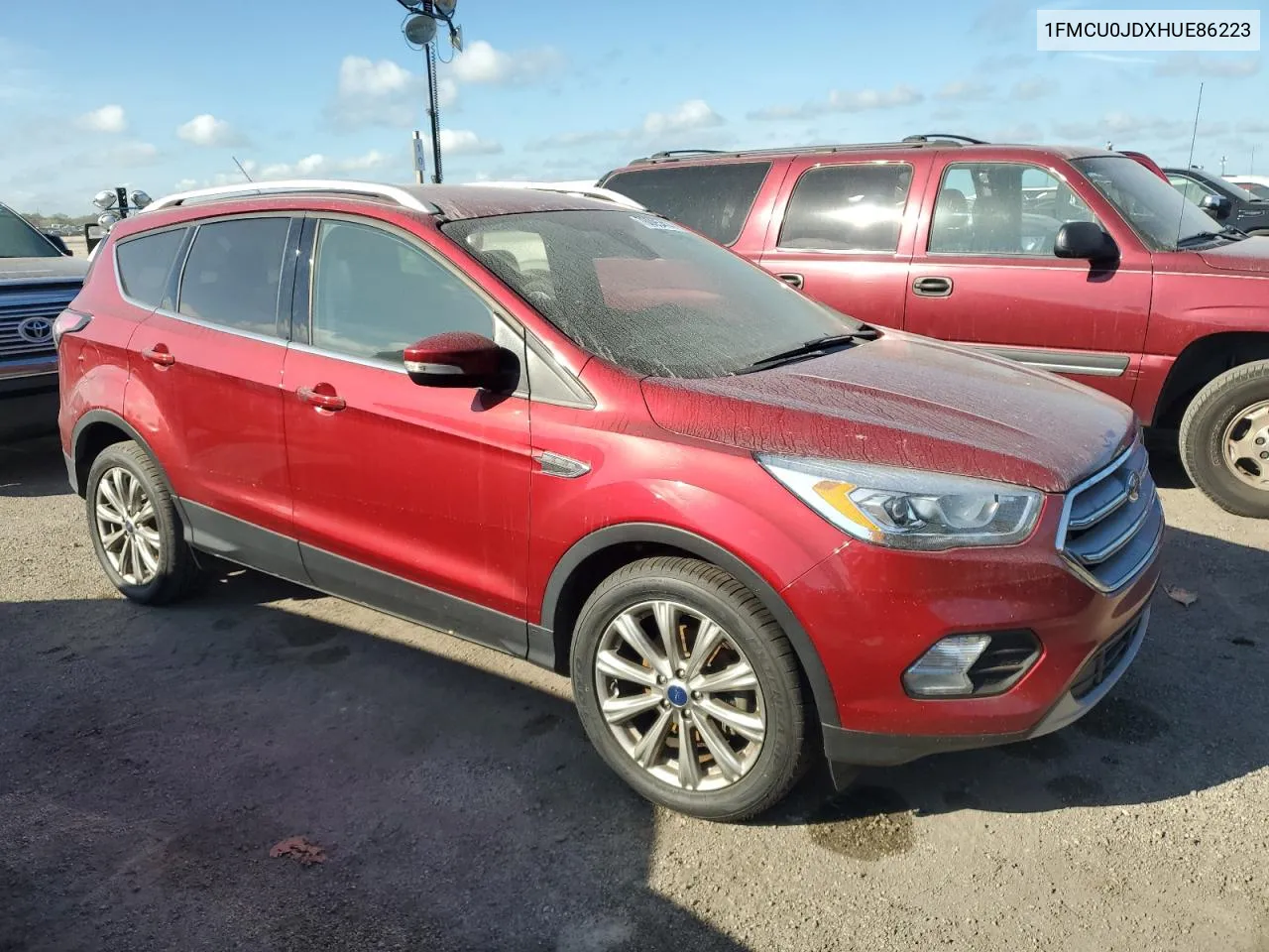 2017 Ford Escape Titanium VIN: 1FMCU0JDXHUE86223 Lot: 76095414