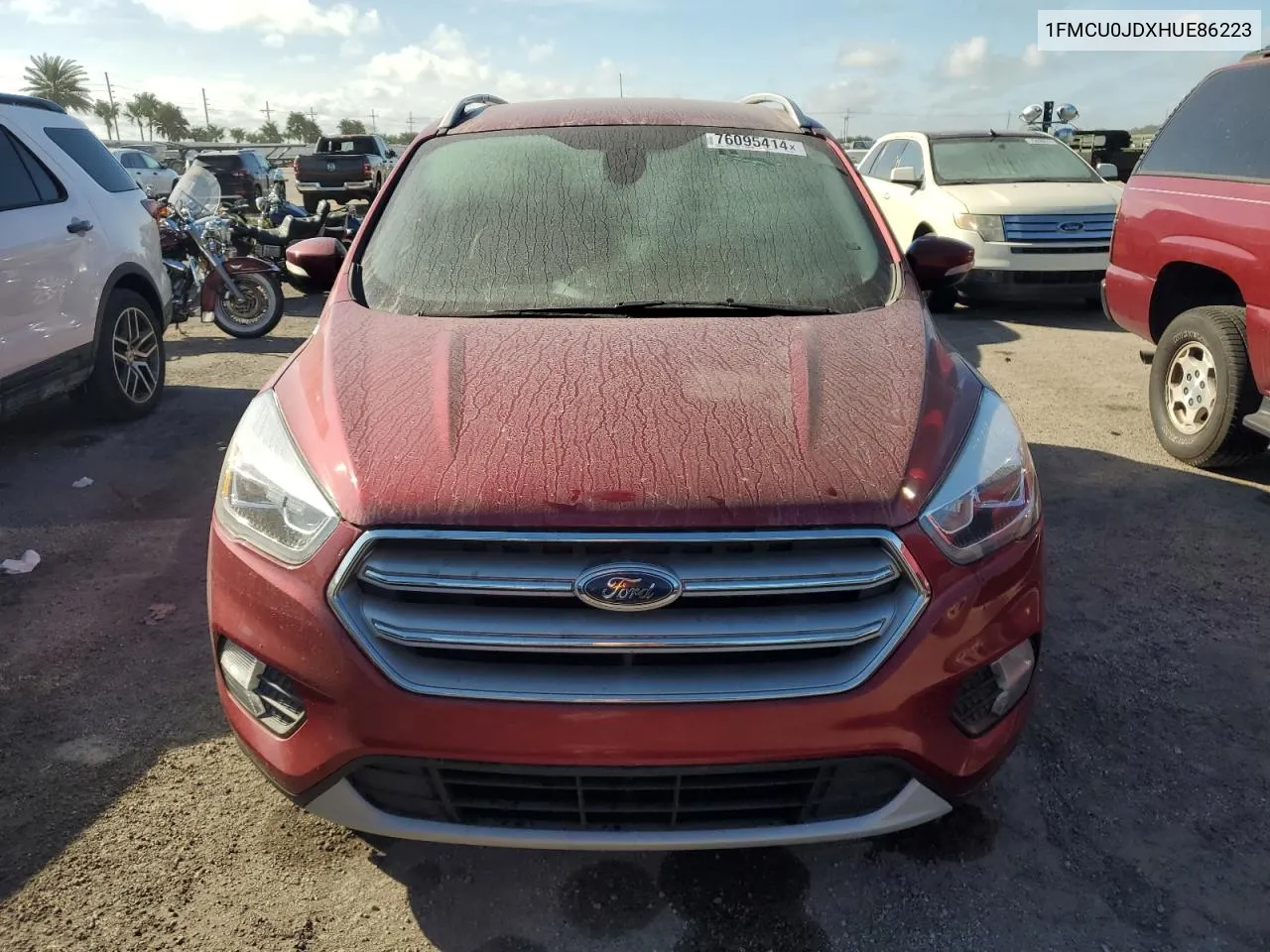 2017 Ford Escape Titanium VIN: 1FMCU0JDXHUE86223 Lot: 76095414