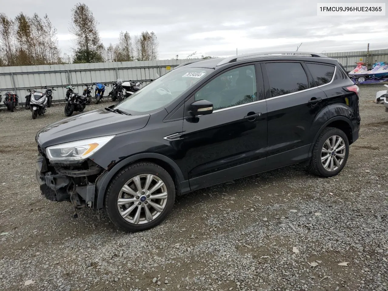 2017 Ford Escape Titanium VIN: 1FMCU9J96HUE24365 Lot: 76134554