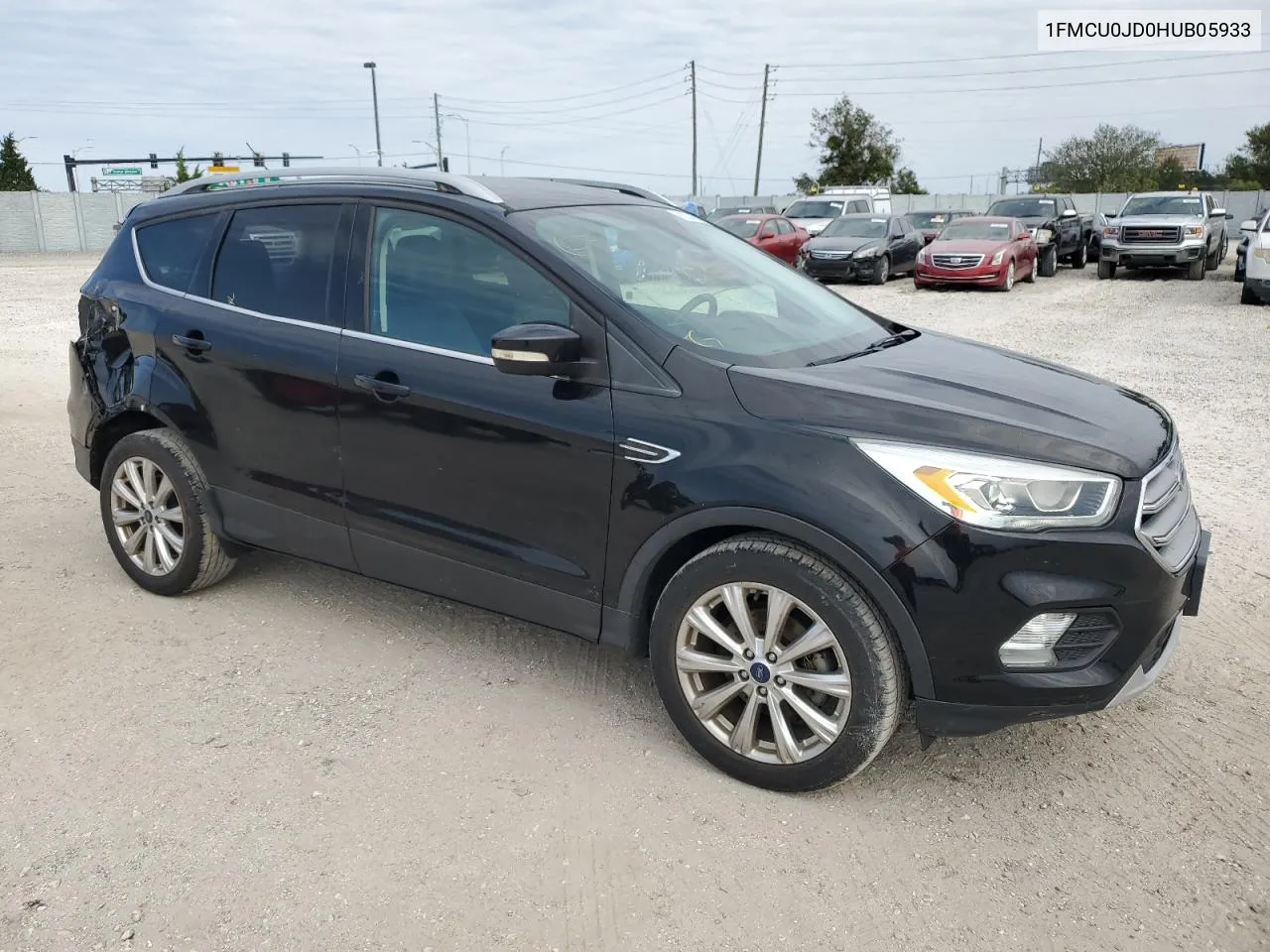 2017 Ford Escape Titanium VIN: 1FMCU0JD0HUB05933 Lot: 76254904