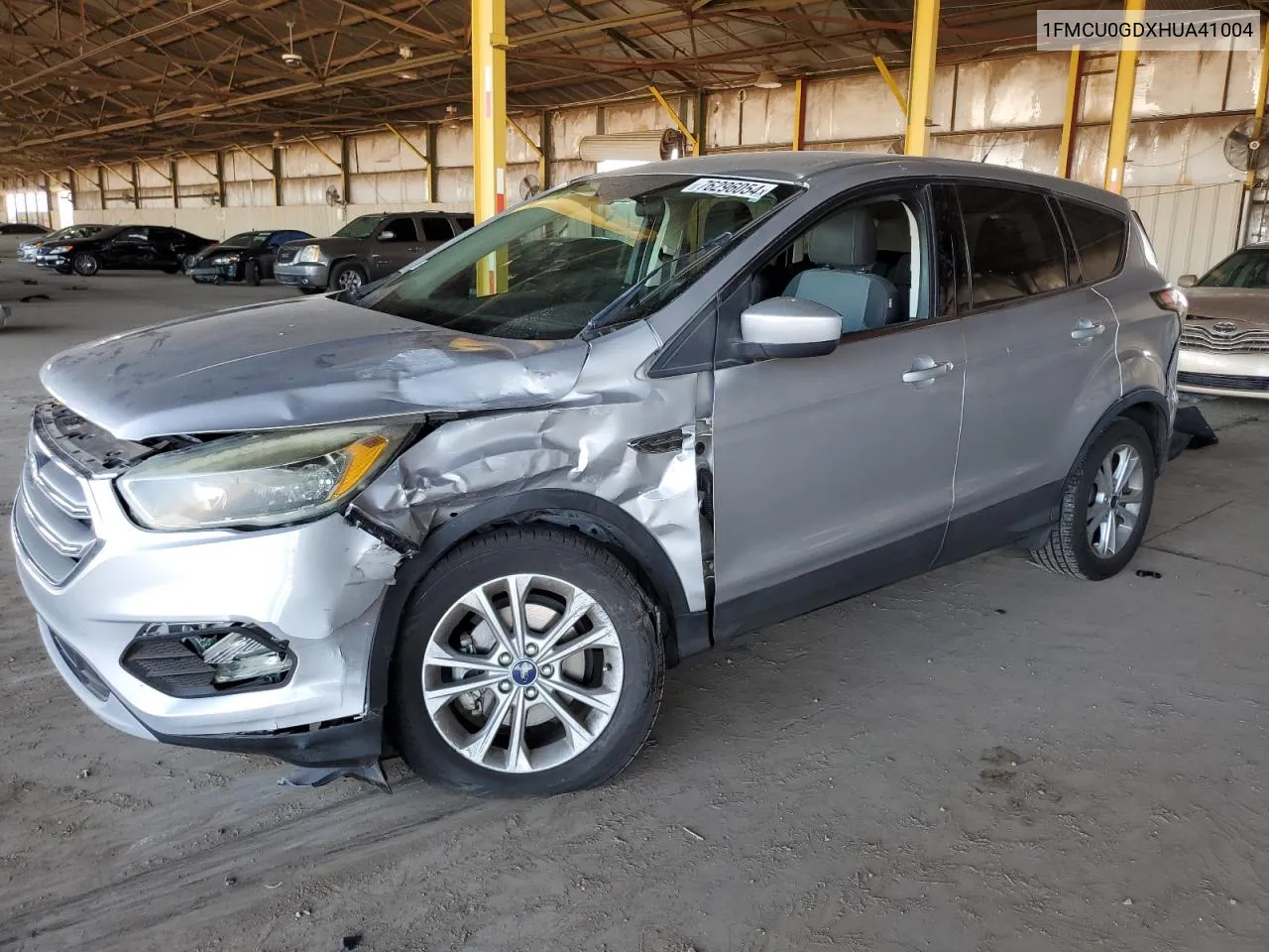 2017 Ford Escape Se VIN: 1FMCU0GDXHUA41004 Lot: 76296054