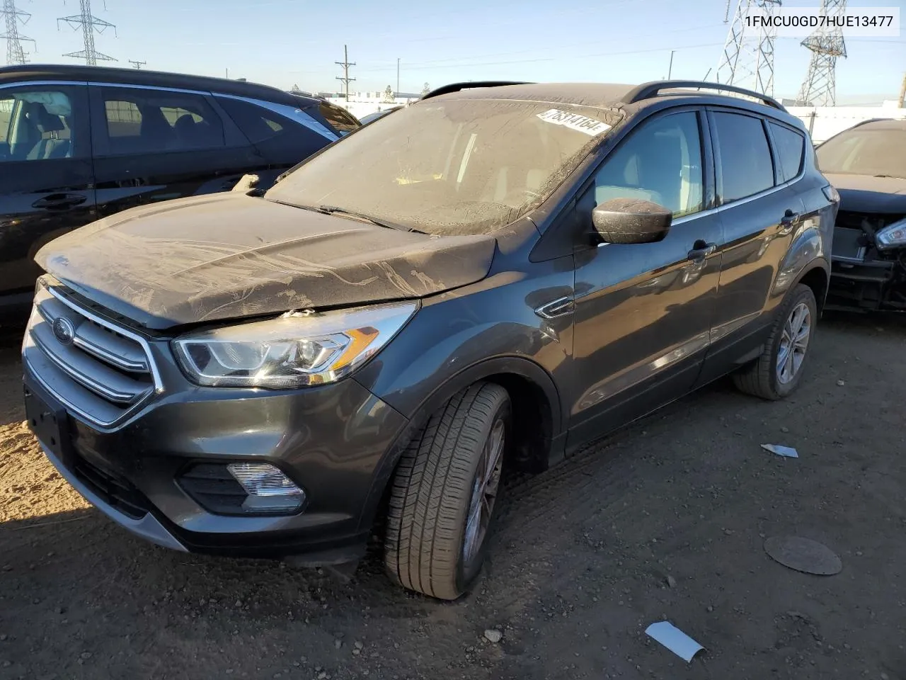 2017 Ford Escape Se VIN: 1FMCU0GD7HUE13477 Lot: 76314164