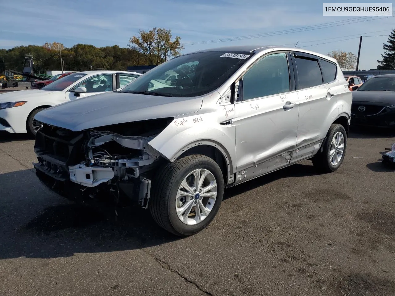 2017 Ford Escape Se VIN: 1FMCU9GD3HUE95406 Lot: 76318194