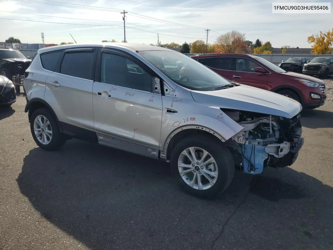 2017 Ford Escape Se VIN: 1FMCU9GD3HUE95406 Lot: 76318194